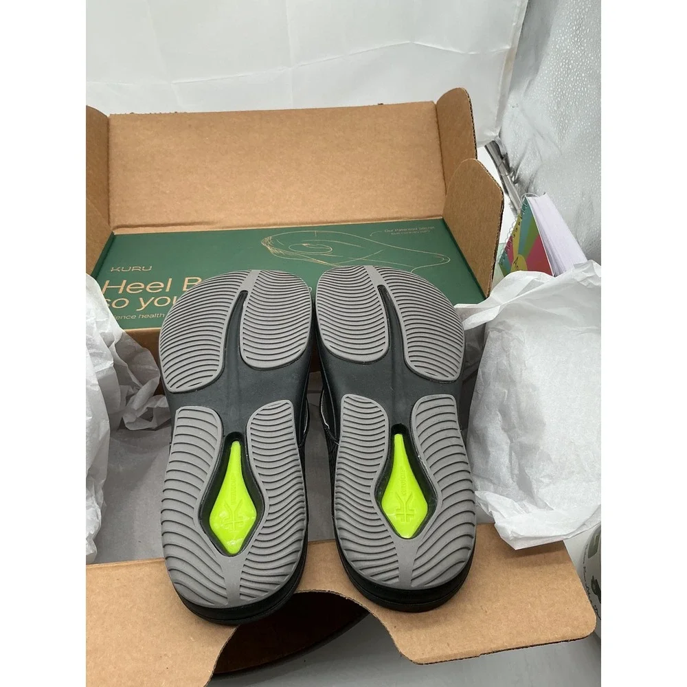 Kuru Kala Mens Orthotic‎ Flip Flop Sandals Grey Black Size 8